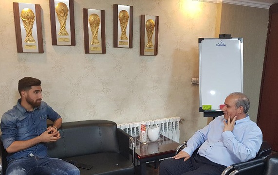 دیدار صمیمی علیرضا جهانبخش با رئیس فدراسیون