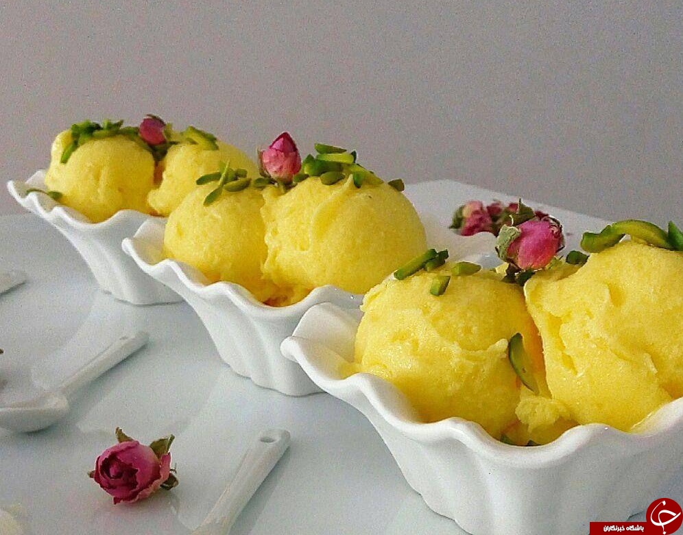 طرز تهیه بستنی زعفرانی خوشمزه برای این روزهای داغ