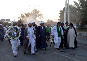 کاروان پیاده زیارتی امام رضا (ع) یزد وارد بافق شد