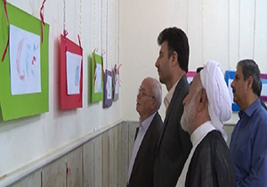 برپایی نمایشگاه نقاشی( منالانی هیوا ) کودکان آرزو در مهاباد