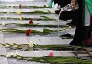 گلباران مزار شهدای استان سمنان به مناسبت هفته قوه قضاییه