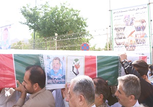 تشییع و خاکسپاری پیکر جانباز علی اکبر محمدی