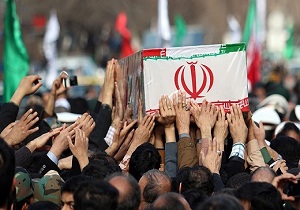 تشییع پیکر شهید مرزبانی در کرمانشاه