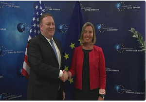 مایک پمپئو و فدریکا موگرینی در بروکسل دیدار و گفتگو کردند