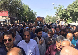تشییع پیکر مطهر مرحوم آیت الله حدائق در شیراز