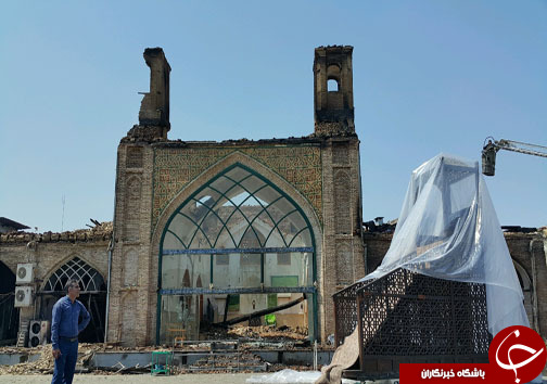 آغاز آواربرداری مسجد جامع ساری +تصاویر