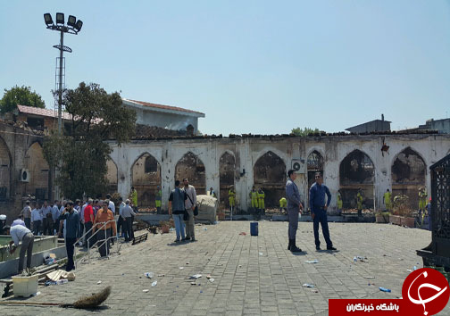 آغاز آواربرداری مسجد جامع ساری +تصاویر