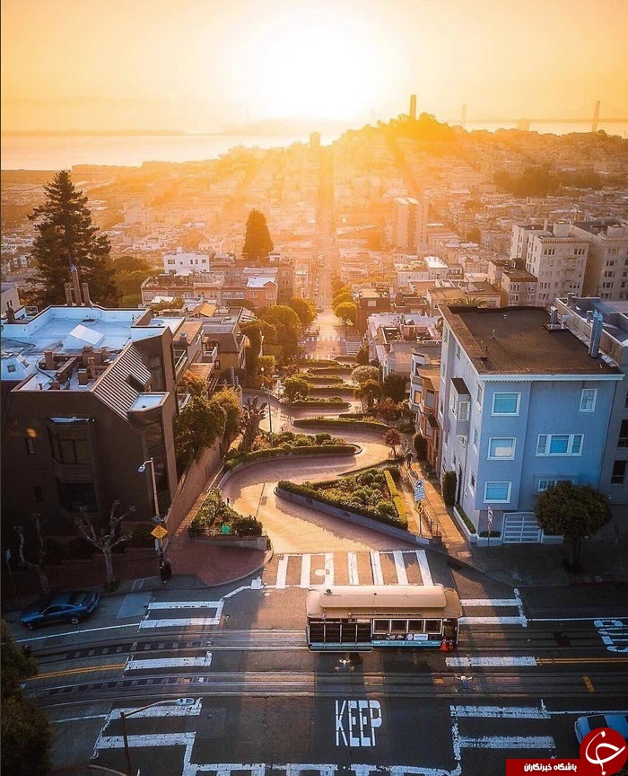 هنرنمایی آفتاب در سان فرانسیسکو+عکس