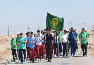 ورود نهمین کاروان فرهنگی ورزشی رضوی به ابرکوه