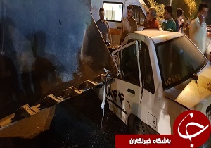 برخورد لودر و پراید 2 نفر را راهی بیمارستان کرد