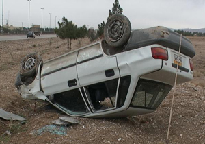 شش مصدوم در واژگونی پراید