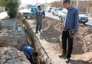 بررسی روند لوله گذاری شبکه گاز در زاهدان