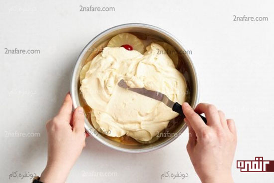 طرز تهیه کیک آناناس وارونه
