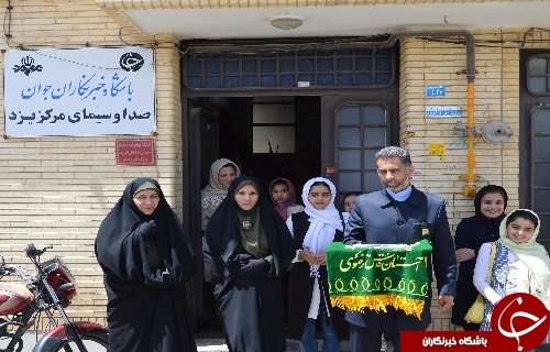 حضورخادمان حرم رضوی در باشگاه خبرنگاران جوان مرکز یزد