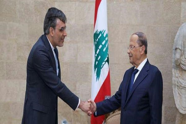 جابری انصاری با رئیس&zwnj;جمهور لبنان دیدار کرد