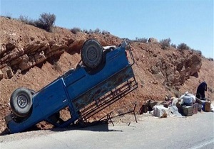 خستگی و خواب آلودگی راننده نیسان را به وادی مرگ کشاند
