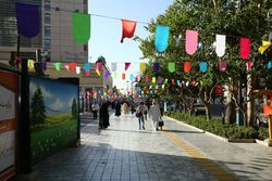 خیابان&zwnj;های منتهی به حرم رضوی در دهه کرامت نورانی شدند