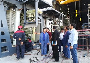 بازدید مسئولان از کارخانه فولاد آلیاژی شهرستان خاتم
