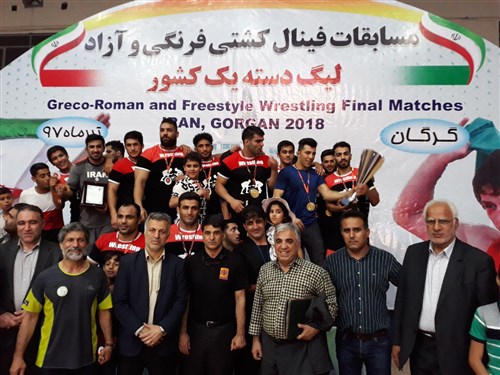 قهرمانی راه و شهرسازی در لیگ دسته یک کشتی آزاد