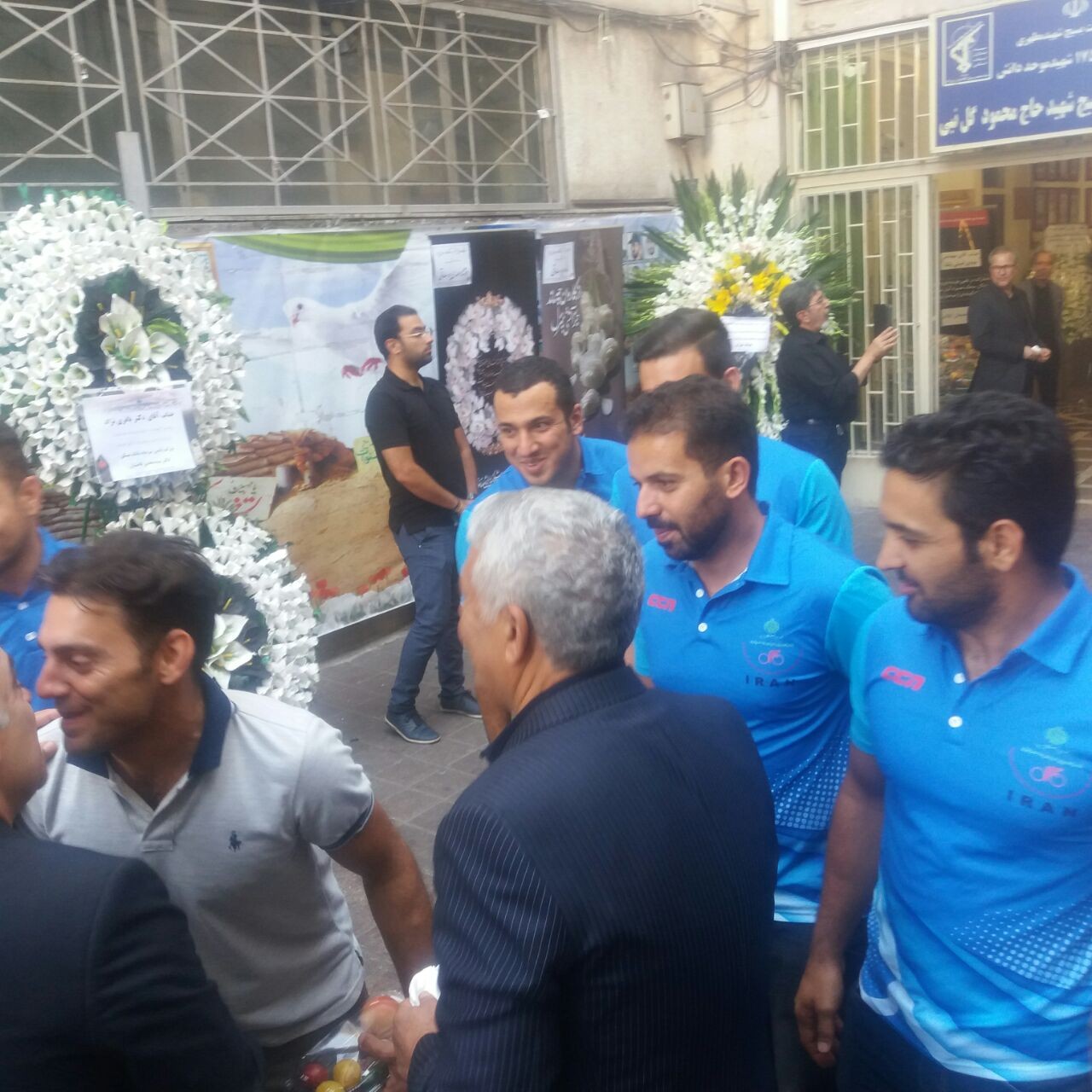 مراسم سومین روز درگذشت پدر دوچرخه سواری ایران