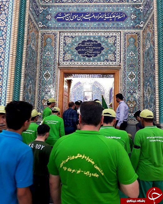 ورود کاروان دوندگان جاده ولایت به بافق