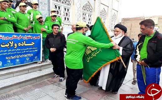 ورود کاروان دوندگان جاده ولایت به بافق