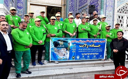 ورود کاروان دوندگان جاده ولایت به بافق