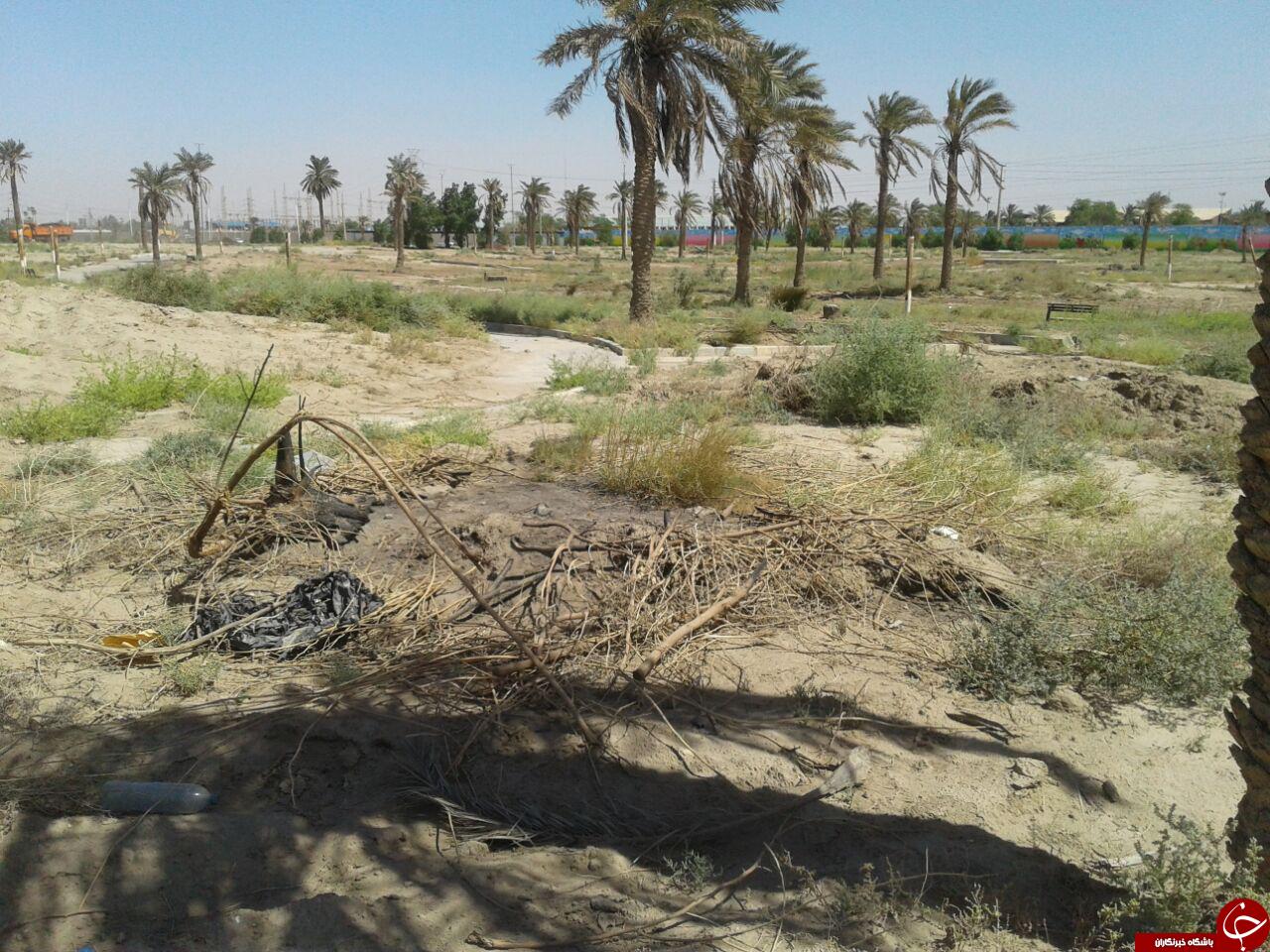 وضعیت نامناسب پارک در پادادشهر اهواز + تصاویر