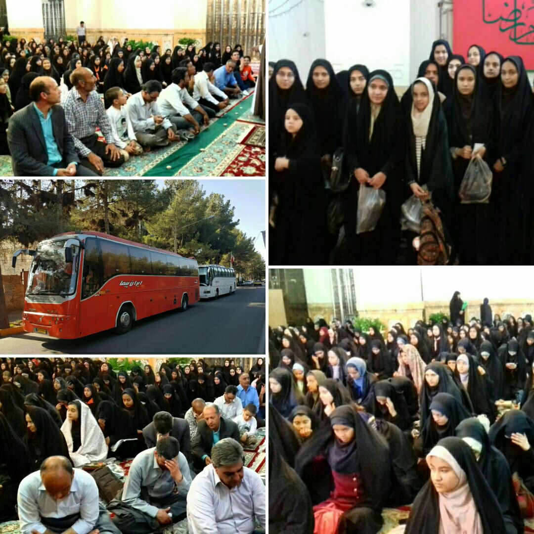 اعزام بیش از ۹۰ دانش آموز دختر تربت جامی به بارگاه منور رضوی