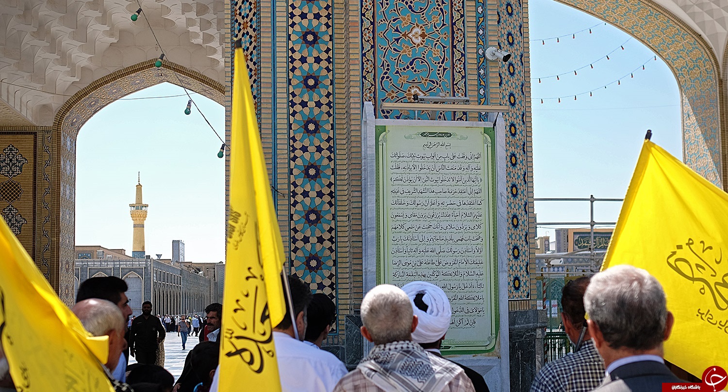 کاروان پیاده زائران پیاده بهبهانی به حرم رضوی مشرف شدند