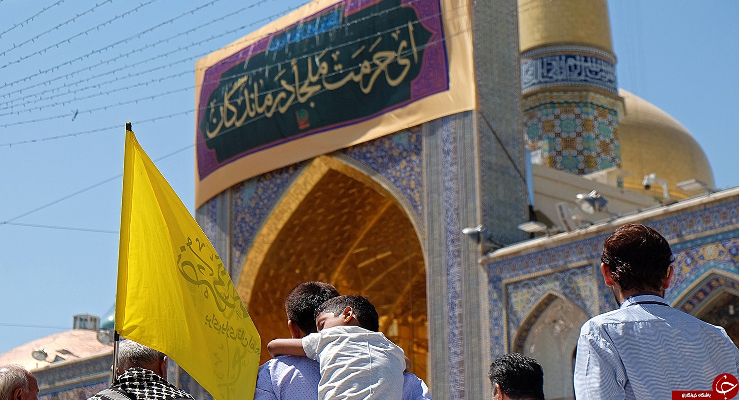 کاروان پیاده زائران پیاده بهبهانی به حرم رضوی مشرف شدند