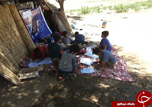 برگزاری مسابقه نقاشی برای کودکان عشایر منطقه یلاق بهبهان