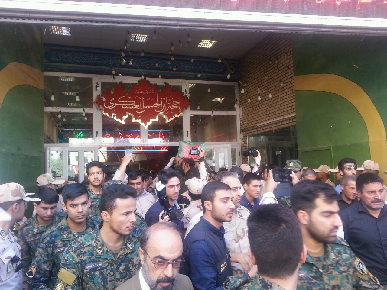 تشیع شهید جلال بهبودی طرقی از شهدای مرزبانی