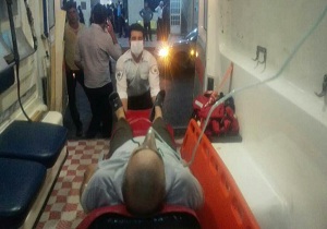 مصدوم شدن 2 نفر بر اثر گاز گرفتگی در یک دکل نفتی