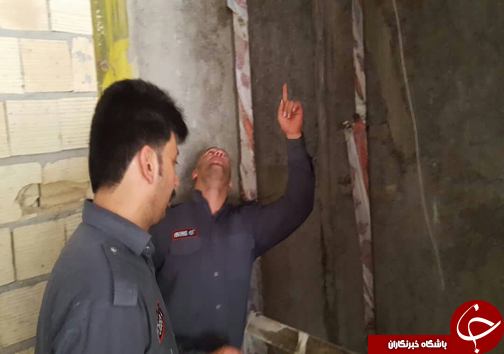 سقوط کارگر در چاهک آسانسور ساختمان