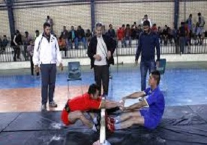 حضور ورزشکار کرمانشاهی در اردوی آمادگی چوب کشی