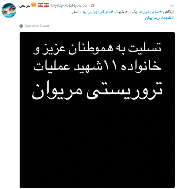 واکنش کاربران در فضای مجازی به 11 شهید منطقه مریوان + تصاویر