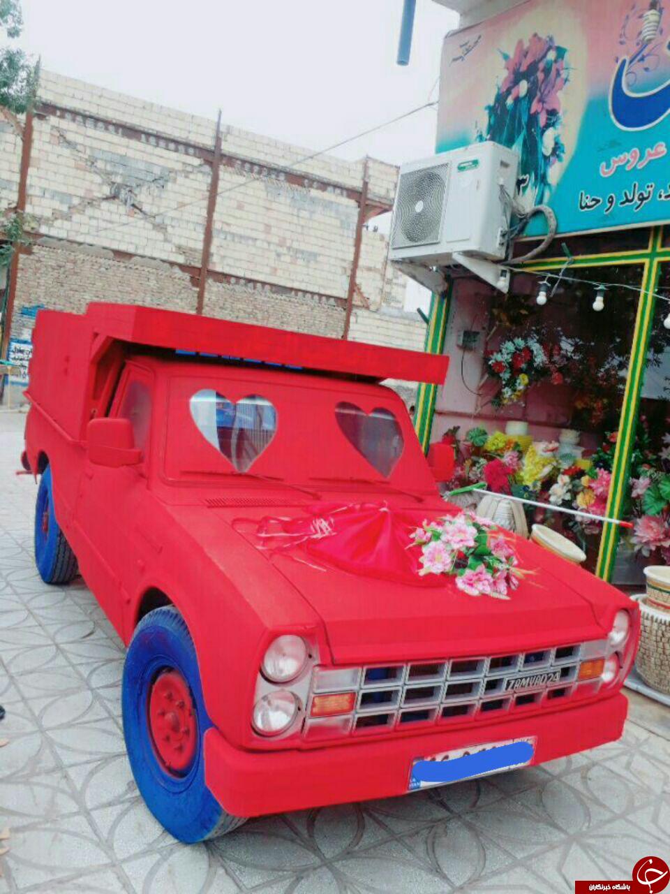 ماشین عروس جالب و متفاوت + عکس