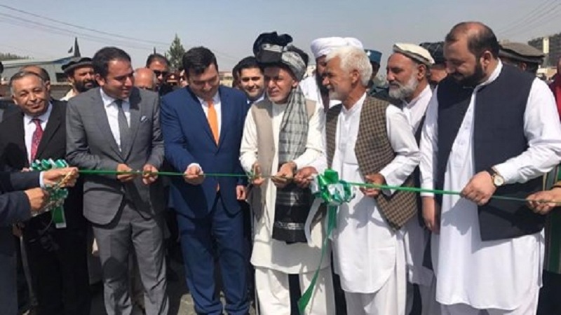 اشرف غنی جاده نساجی بگرامی را افتتاح کرد
