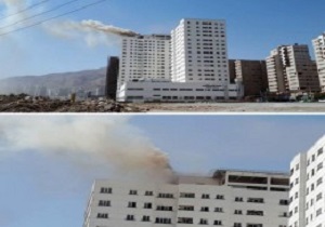 حضور ماموران پلیس در محدوده برج پارامیس
