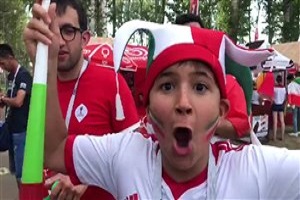 امیدواری هواداران ایرانی در سارانسک پیش از بازی پرتغال + فیلم