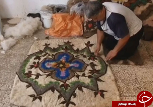 هنر نمدمالی هنری اصیل و دیرینه در بروجرد /  نمد مالی هنری در مسیر فراموشی+ تصاویر