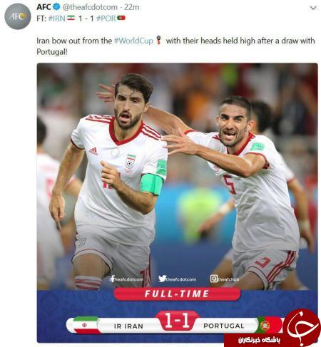 رسانه&zwnj;های دنیا به دیدار تیم&zwnj;های ایران و پرتغال چه واکنشی نشان دادند؟ + تصاویر