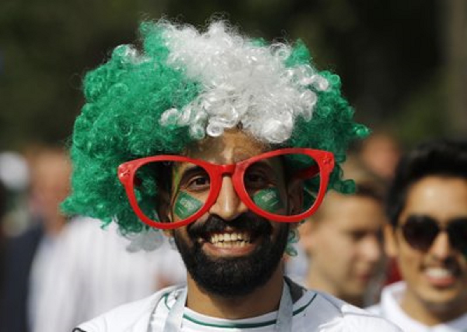 چهره&zwnj;های عجیب هواداران فوتبال در جام جهانی روسیه+ تصاویر