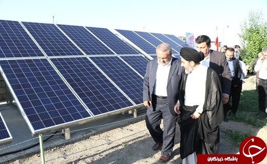 افتتاح اولین نیروگاه ۲۰کیلوواتی خورشیدی در آذربایجان غربی