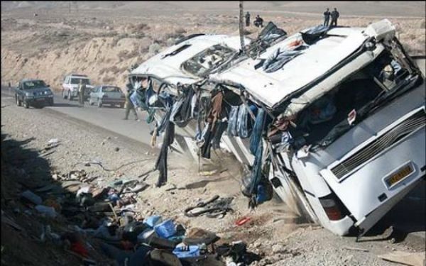 واژگونی اتوبوس در میامی-سبزوار/3 نفر مصدوم شدند