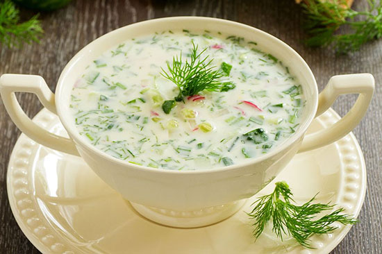 طرز تهیه سوپ سرد