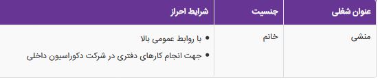 استخدام منشی خانم در یک شرکت معتبر در تهران