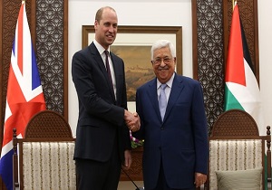 دیدار نوه ملکه انگلیس با محمود عباس+ تصاویر