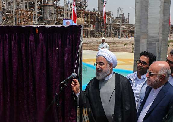 افتتاح فاز دوم پالایشگاه میعانات گازی ستاره خلیج فارس  با حضور رئیس جمهور